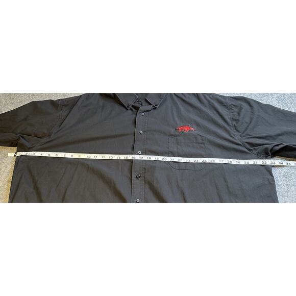 Vantage Long Sleeve Button Up Shirt Arkansas Razorbacks Size 4XL - Picture 6 of 9